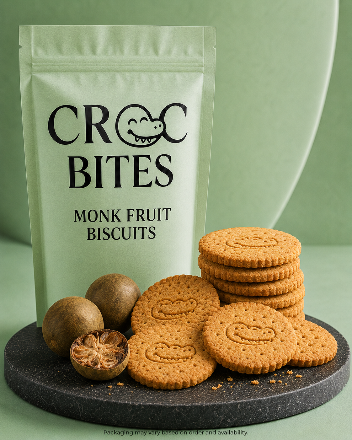 Monk Fruit Biscuits by Croc Bites