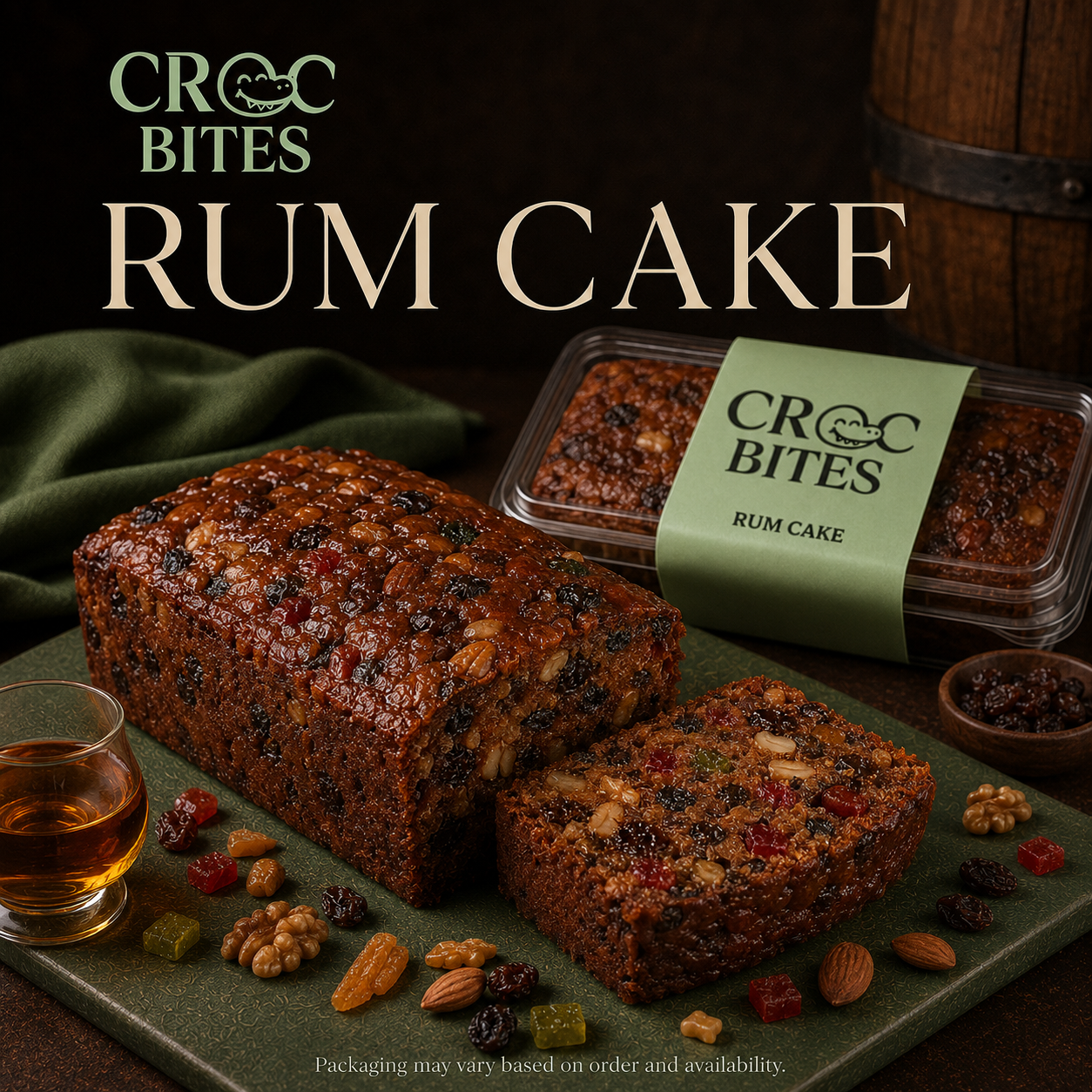 Rum Cake by Croc Bites